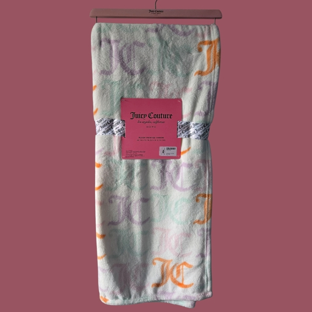 Juicy Couture Multicolor Soft Throw Blanket
